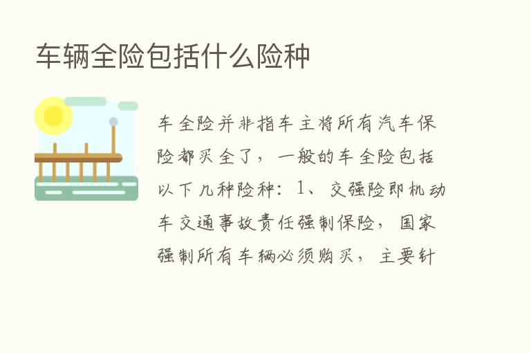 车辆全险包括什么险种