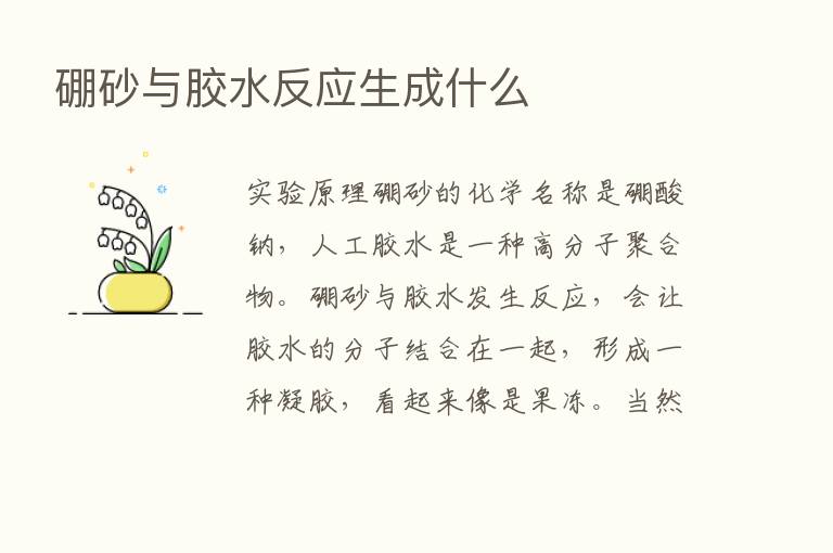 硼砂与胶水反应生成什么