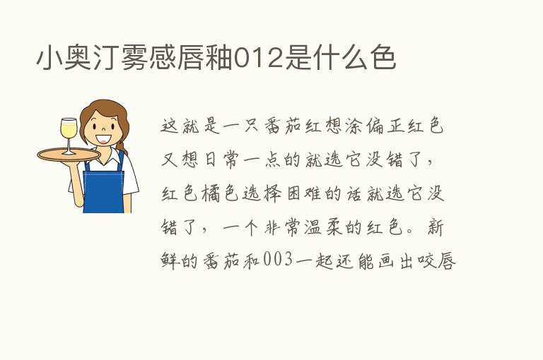 小奥汀雾感唇釉012是什么色