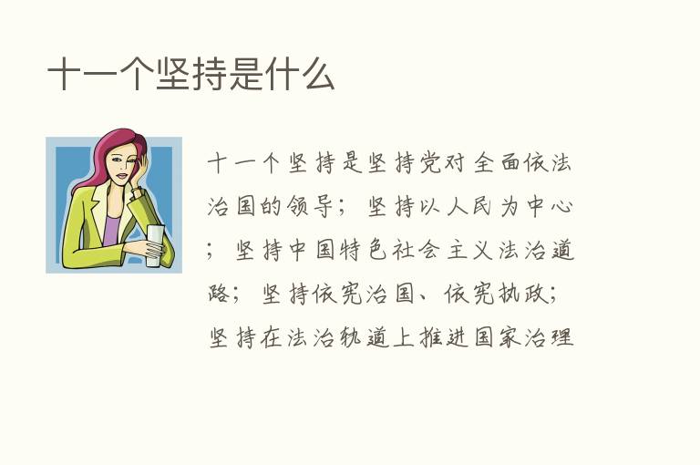 十一个坚持是什么