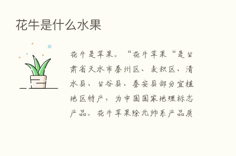 花牛是什么水果