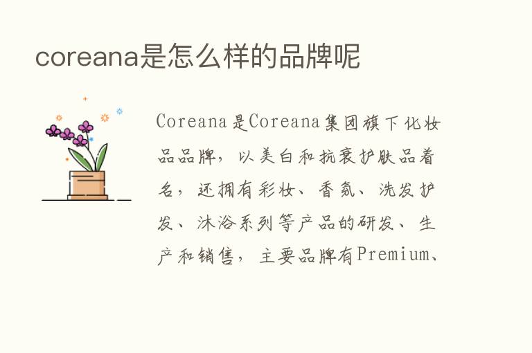 coreana是怎么样的品牌呢