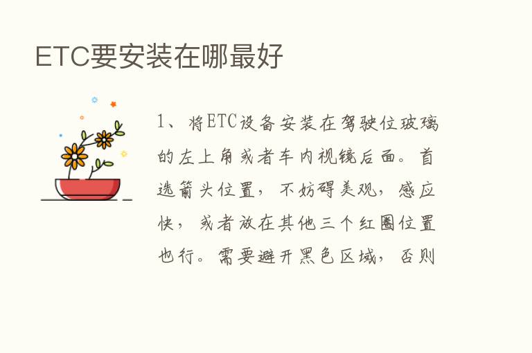 ETC要安装在哪   好