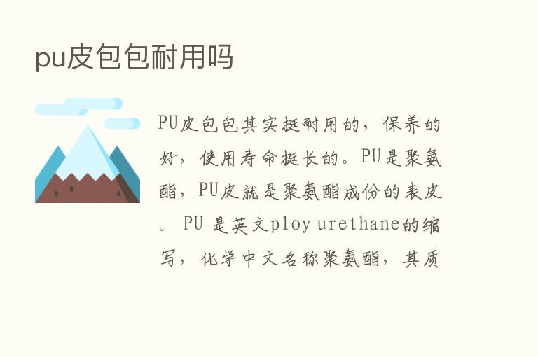 pu皮包包耐用吗