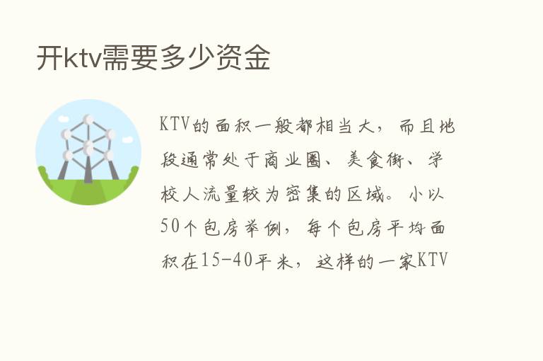 开ktv需要多少资金