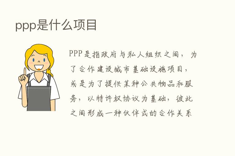 ppp是什么项目