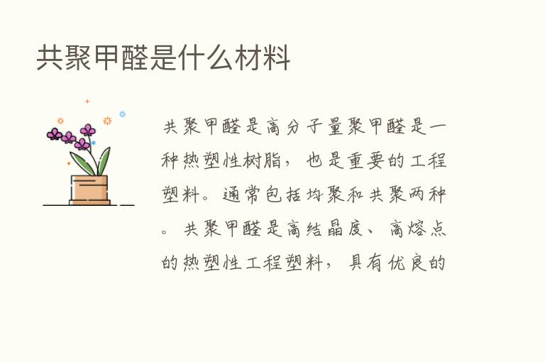 共聚甲醛是什么材料