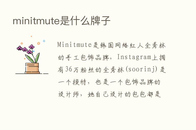 minitmute是什么牌子