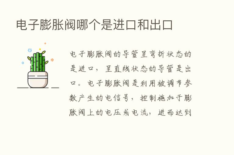 电子膨胀阀哪个是进口和出口