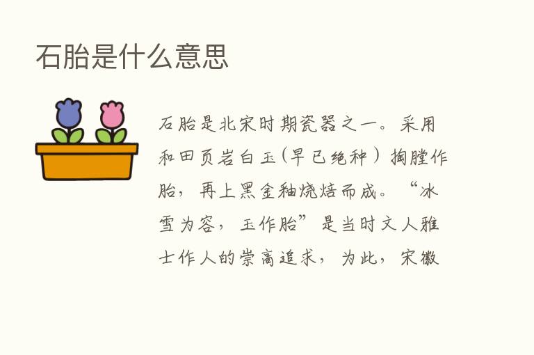 石胎是什么意思