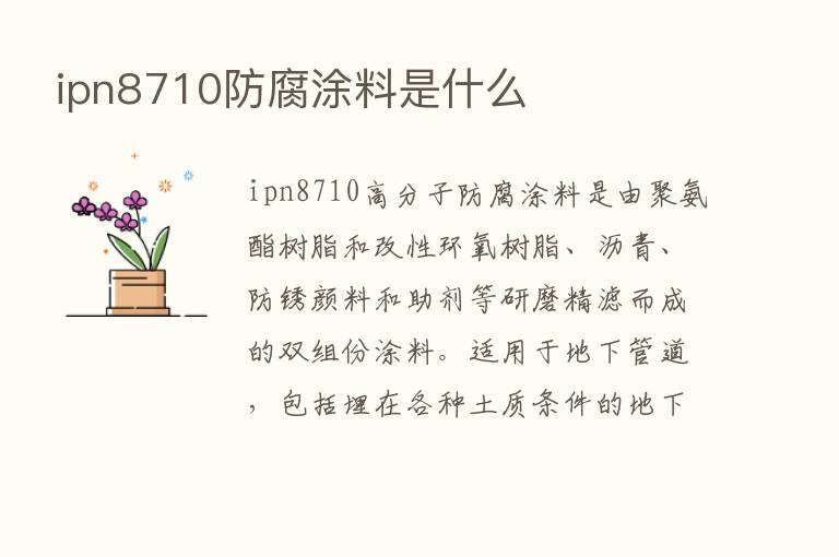 ipn8710防腐涂料是什么