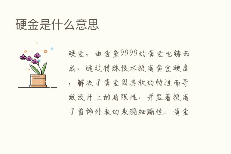 硬金是什么意思