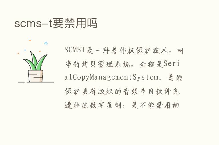 scms-t要禁用吗