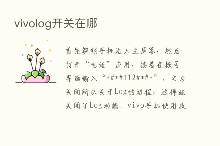 vivolog开关在哪