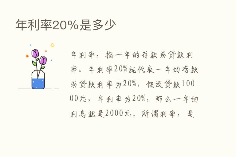 年利率20％是多少