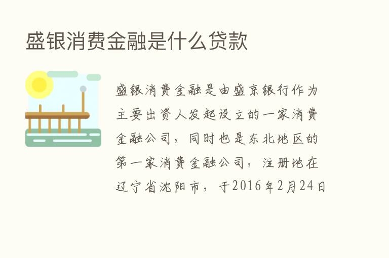 盛银消费金融是什么贷款