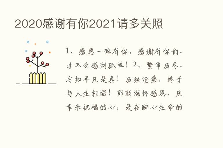 2020感谢有你2021请多关照