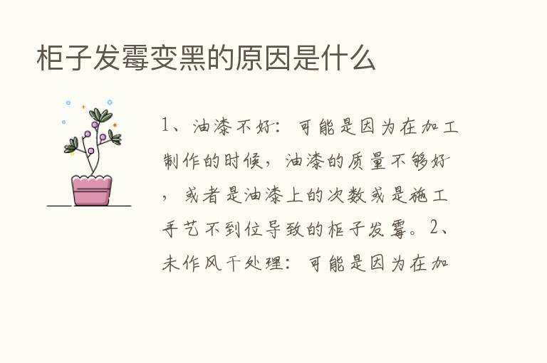 柜子发霉变黑的原因是什么