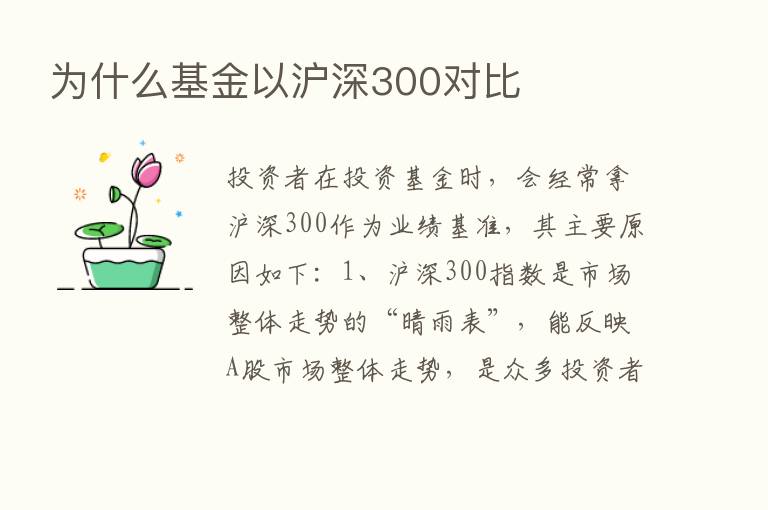 为什么基金以沪深300对比