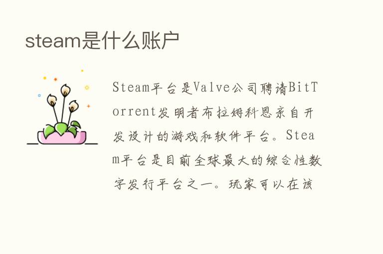 steam是什么账户