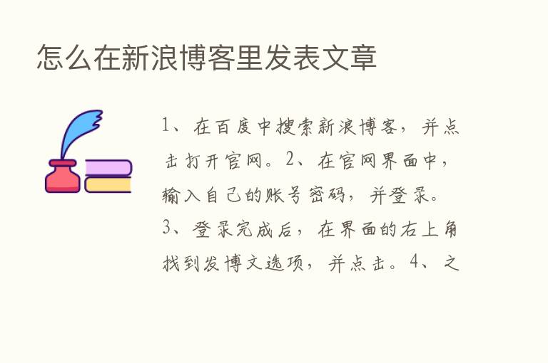 怎么在新浪博客里发表文章