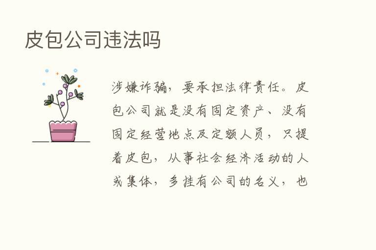 皮包公司违法吗