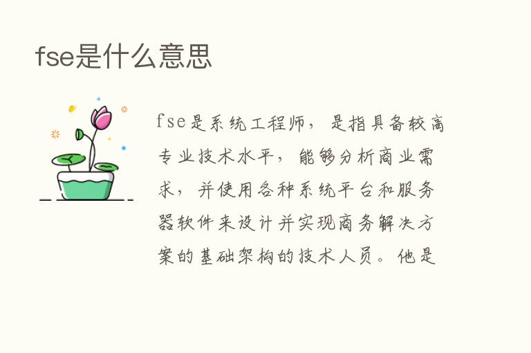 fse是什么意思