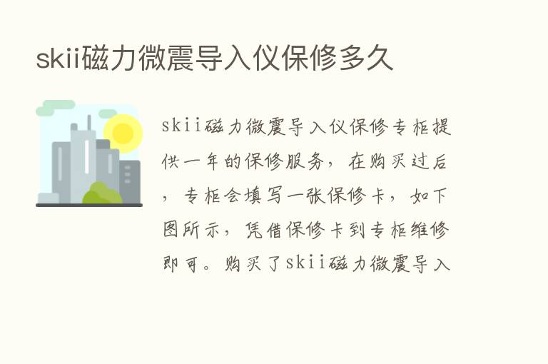 skii磁力微震导入仪保修多久