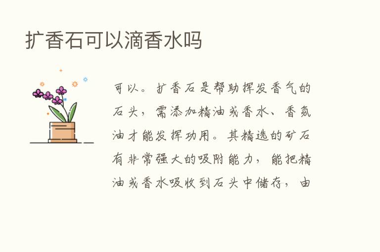 扩香石可以滴香水吗