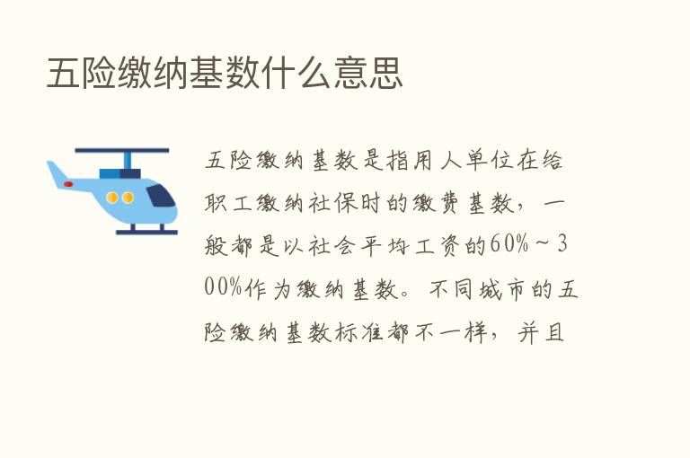 五险缴纳基数什么意思