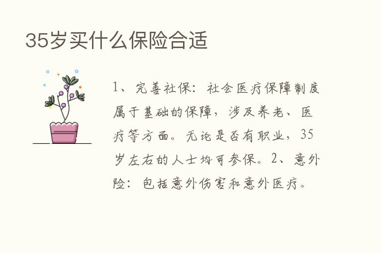 35岁买什么      合适