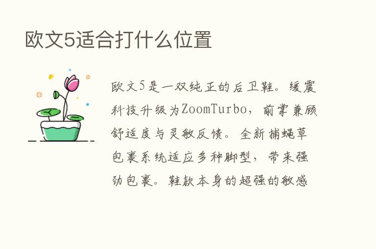 欧文5适合打什么位置