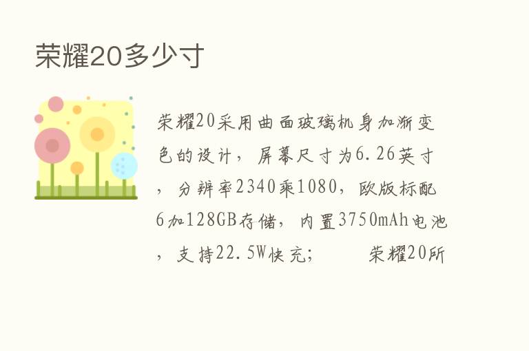       20多少寸