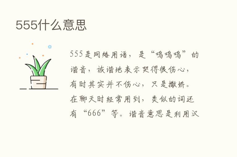 555什么意思