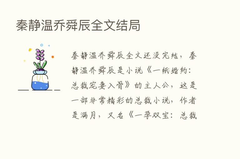 秦静温乔舜辰全文结局