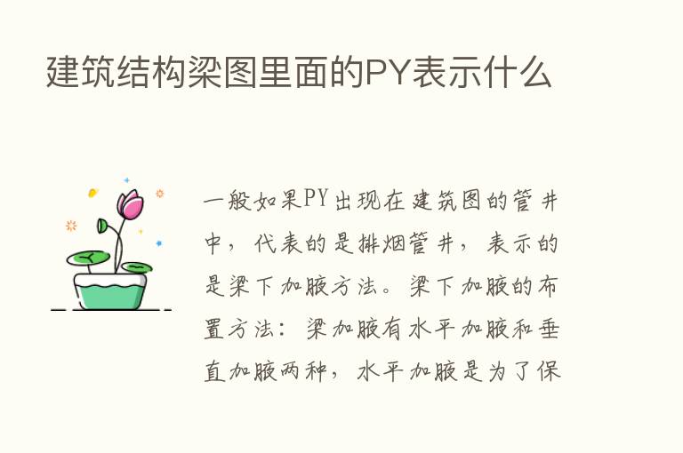 建筑结构梁图里面的PY表示什么