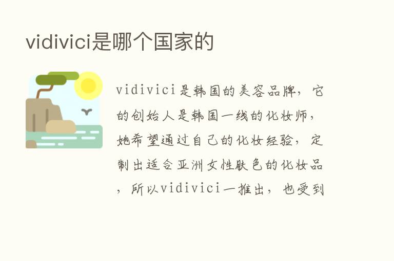 vidivici是哪个国家的