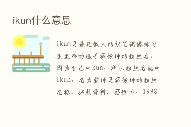 ikun什么意思