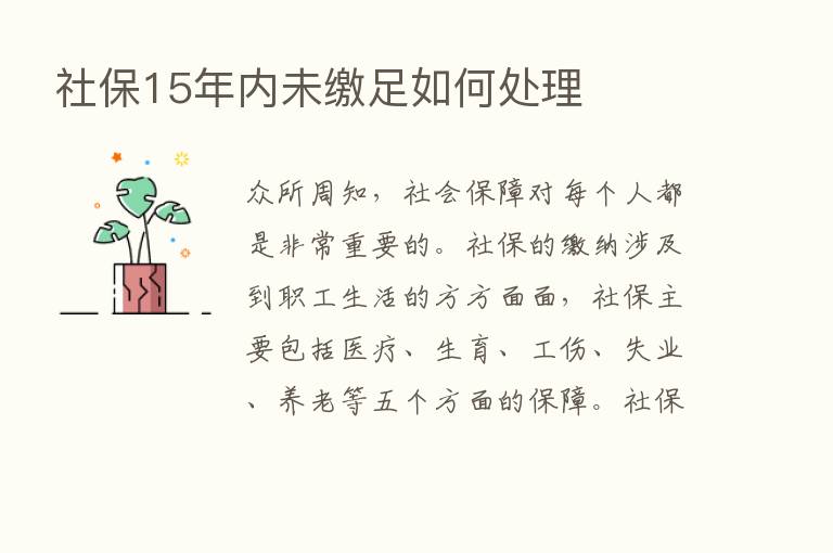 社保15年内未缴足如何处理