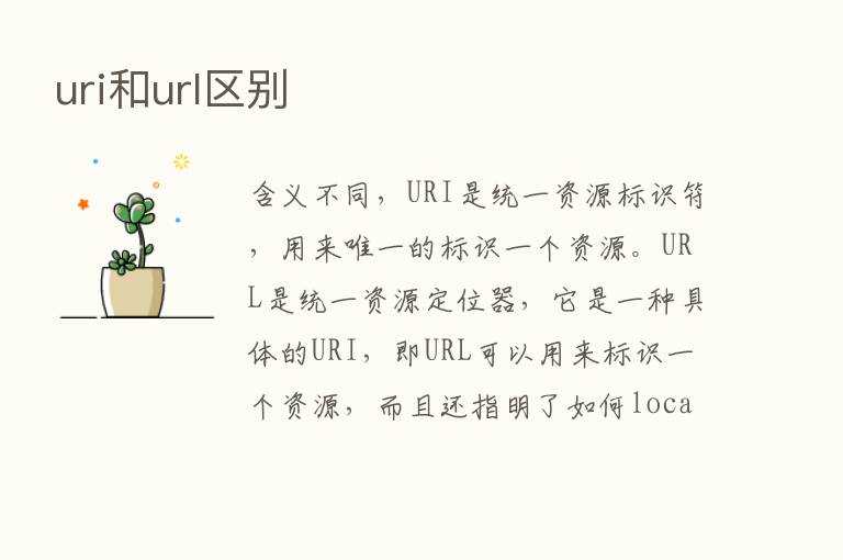 uri和url区别