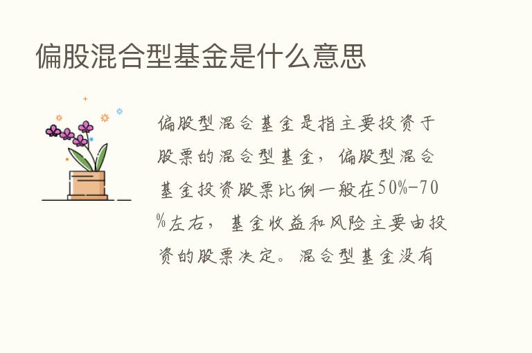 偏股混合型基金是什么意思