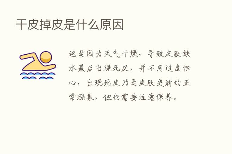 干皮掉皮是什么原因