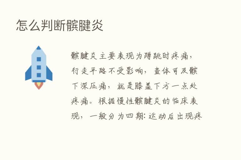 怎么判断髌腱炎