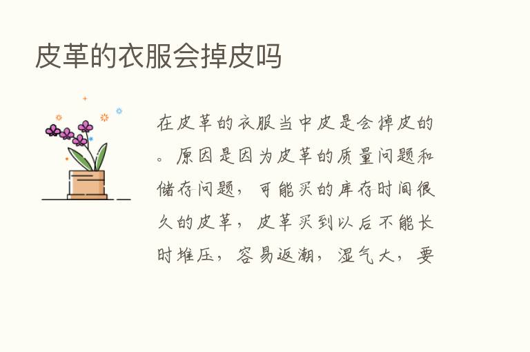 皮革的衣服会掉皮吗