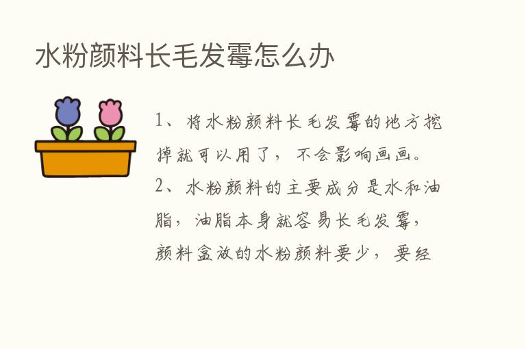 水粉颜料长毛发霉怎么办