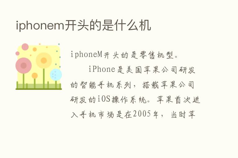 iphonem开头的是什么机