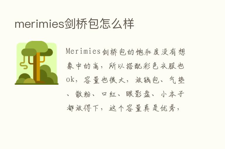 merimies剑桥包怎么样