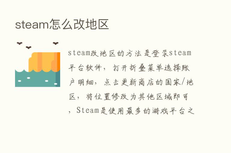 steam怎么改地区