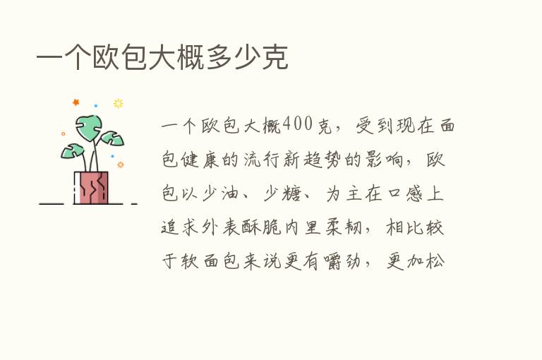 一个欧包大概多少克