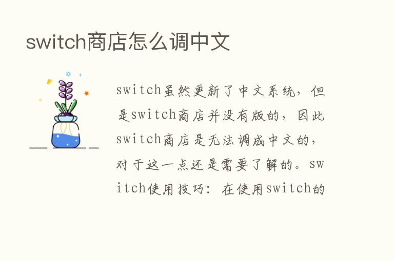 switch商店怎么调中文